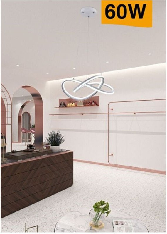 Trade Shop Traesio - Trade Shop - moderne led-kronleuchter geflochtene deckenleuchte 60W licht 3000K 6500K 4000K A50B -