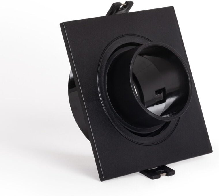 Ledkia - Downlight-Ring Quadratisch Schwenkbar mit niedrigem ugr für LED-Glühbirne GU10 / GU5.3 Schnitt Ø75 mm Suefix Sc...