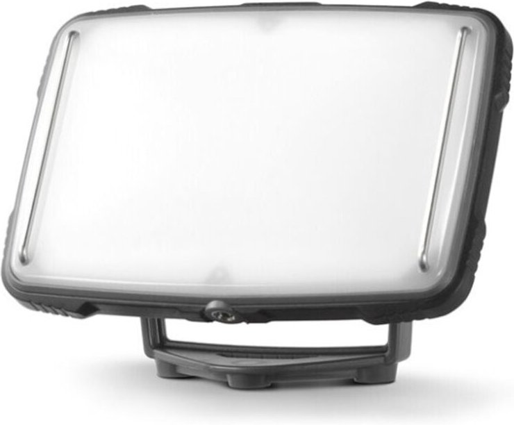 Alcapower - Tragbares, batteriebetriebenes LED-Panel mit 1200 lm. Wiederaufladbarer Li-Ionen-Akku.