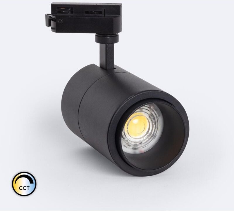 Thumbnail - Ledkia - 1-Phasenstromschiene LED-Strahler 30W Dimmbar cct Pulyx Schwarz