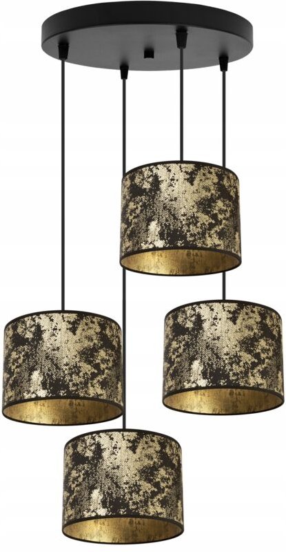 Hängelampe, Deckenleuchter, Lampenschirm, Goldmuster