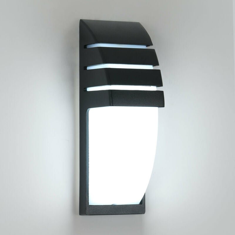 Thumbnail - Comely - Wandleuchte Innenbereich Außenbereich, Schwarz 12W 6000K Kaltweiß led, IP65 Wasserdicht Wandleuchte für Hof, Ga...