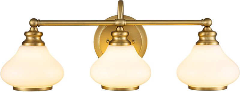 Hinkley - Elstead Ainsley Wandleuchte Messing gebürstet, IP44