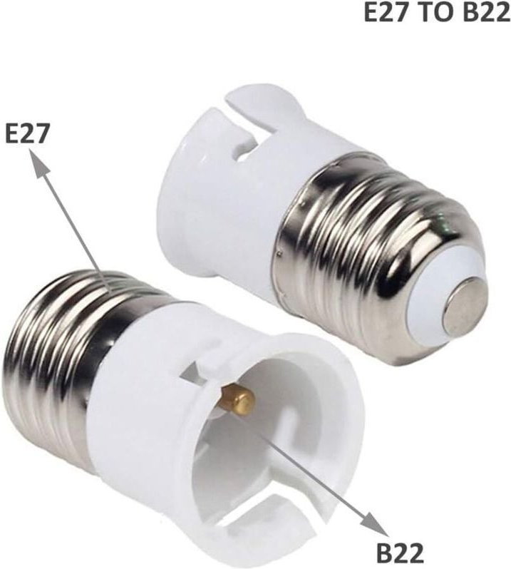E27 auf B22 Bajonett-LED-Lampenfassung, E27 auf B22 Lampensockel-Konverter, Bajonett-Schraubadapter, 6er-Pack – RWLight ...