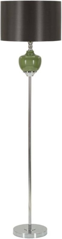 Dmora - Stehlampe Stiviere, Bodenlicht, Lampe, Stehleuchte, 40x40 h160 cm, Grün und Graue