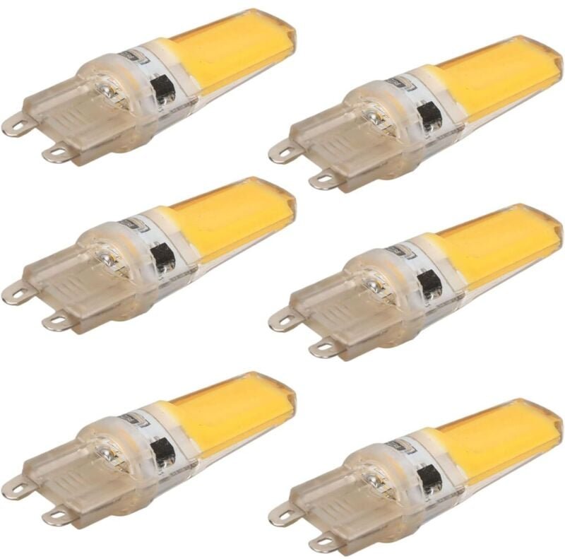 Thumbnail - G9 LED-Glühbirne, professioneller dimmbarer COB G9-Ersatz, 360°-Leuchtmittel für Wand- und Tischlampen, 6er-Pack (3000 K...