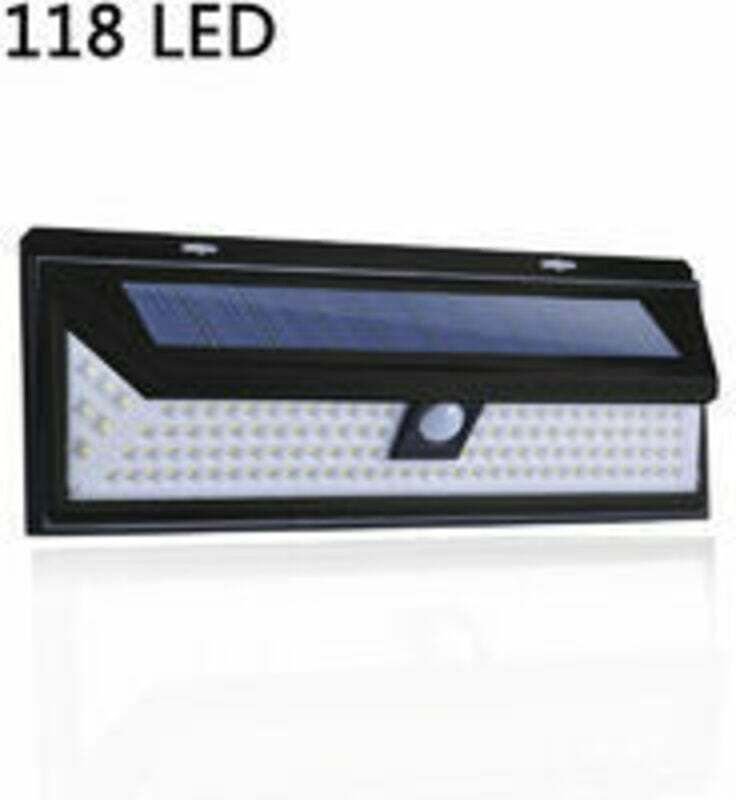 118 LED Solar Lampe 1000 Lumen Wand Licht PIR Motion Sensor IP65 Wasserdicht Outdoor Garten