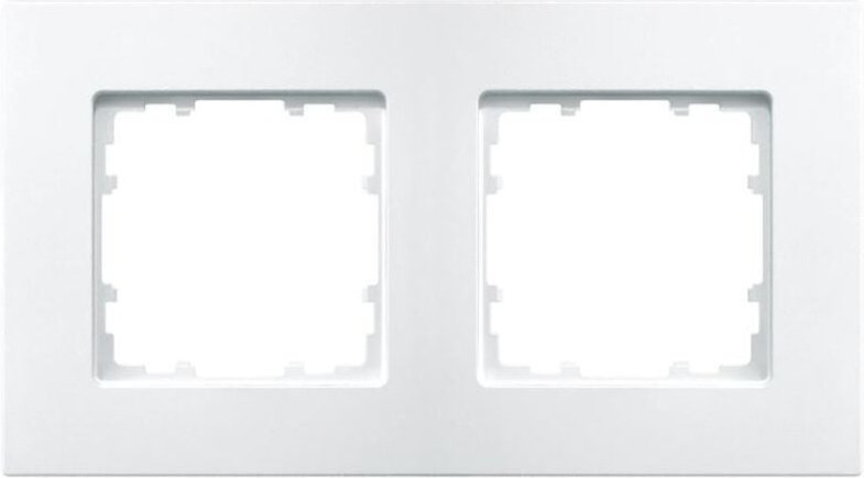 BJC - Rahmen 2 Elemente 161x90mm in Polarweiß Siemens Delta miro 5TG11120WH