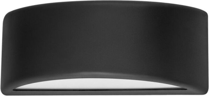 Fabrilamp - kefir außenwandleuchte 1xe27 schwarz ip65 polycarbonat 13,2x32x13 cm