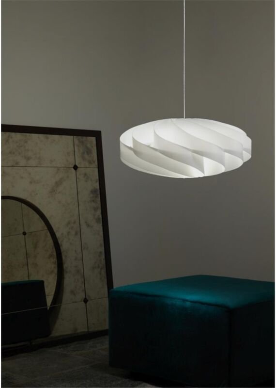 Argonauta - Pendelleuchte aus Polilux flat drei Lichter Weiß Durchmesser 70x h34 cm