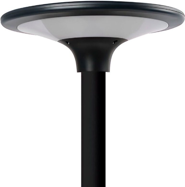 Schwarze LED-Solarleuchte, IP65, 20 W 2300 IM 4000 K