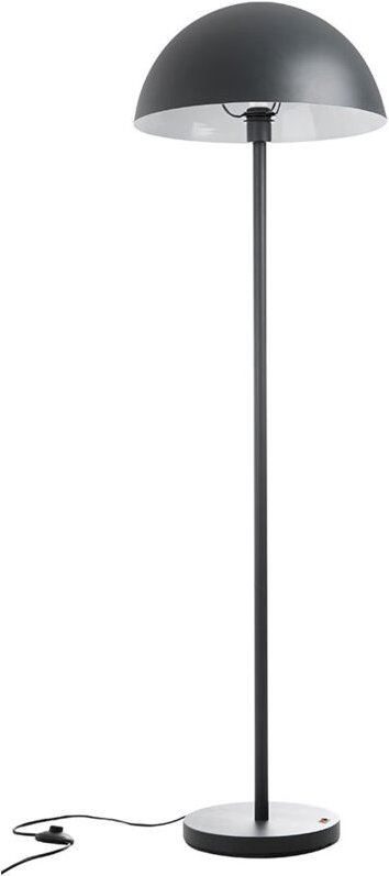 Stehleuchte dunkelgrau Wohnzimmerlampe stehend Stehlampe Modern, Aluminium, 1x E27 Fassung, DxH 45x145 cm