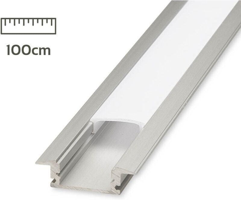 Alu Fugen-Profil eloxiert 18x6mm opal - Länge: 100cm