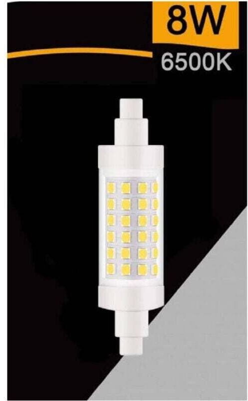 YMYNY - YMYNY Led R7s 8 Watt 880 Lumen 78mm Luce 3000k 4000k 6500k Sparac-r7s-8w-001 - -Bianco Freddo -