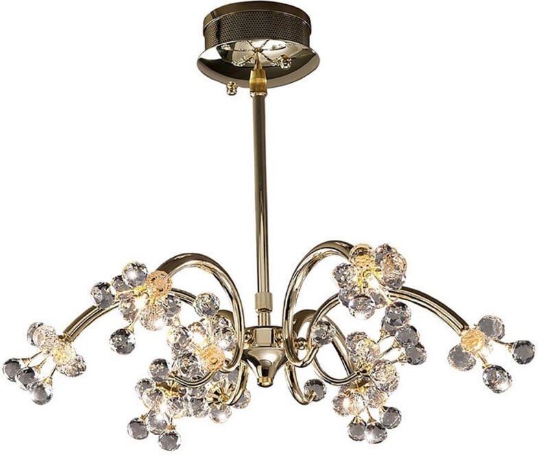 Inspired Octavia Pendelleuchte, 9-flammig, G4, französisches Gold/Kristall, nicht kompatibel mit LED/CFL