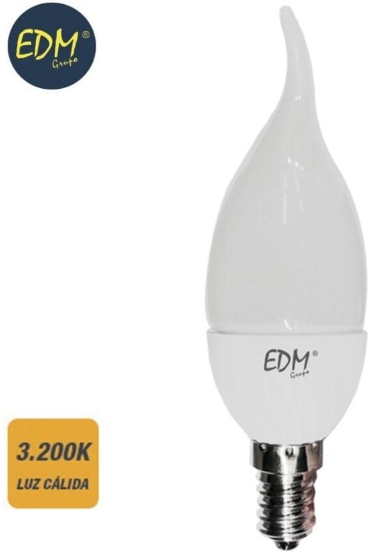 EDM - Böhmische LED-Kerzenlampe E14 5 w 400 lm 3200 k warmes Licht ø3,8 x 12,5 cm