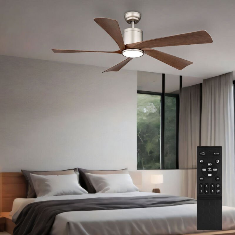 Thumbnail - Globo Lighting - Deckenventilator Deckenlampe led dimmbar Fernbedienung Rechts Linkslauf d 132 cm