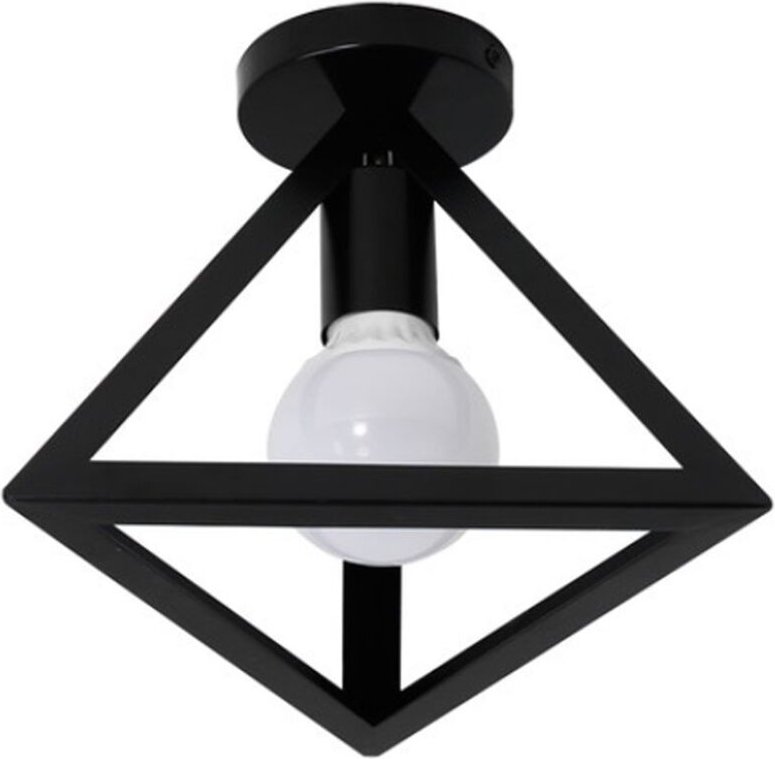 Deckenleuchte Industrielle Dreieck Deckenlampe Metall Eisen Lampenschirm E27 für Schlafzimmer Wohnzimmer Flur Küche Café...
