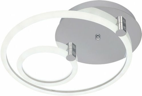 FABRILAMPE 172082020 Deckenleuchte 37w 3000k, 4000k, 6500k Chrom Alya 9x44x40cm 4995 Lm Dimmbar, Speicher und Fernbedien...