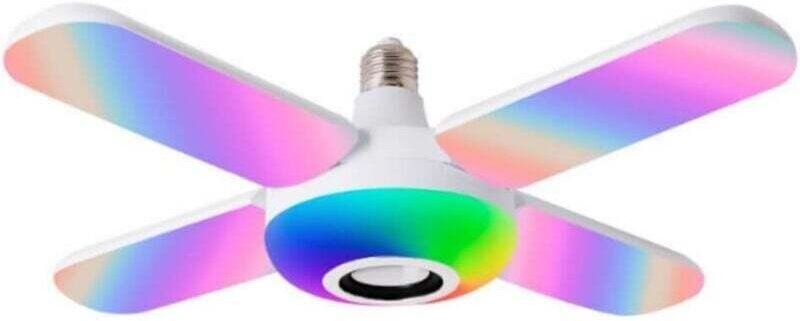 50W led Sternenhimmel Deckenleuchte Lautsprecher rgb Farbwechsel Musik + Fernbedienung E27/B22 Glühbirne - Ulisem