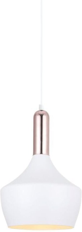 Ophelia - Moderner hängender Anhänger Weiß, Kupfer 1 Licht, E27 - Italux