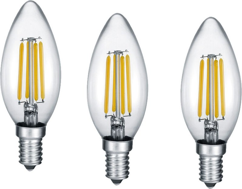 Thumbnail - Trio - E14 Filament led 3 Stk. - 2 Watt, 250 Lumen warmweiß, Ø3cm - nicht dimmbar
