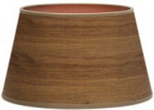 Fabrilamp - lampenschirm salma e27 dunkel holz 15dx12dx13h konisch offen konisch