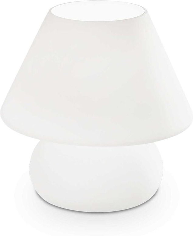 Prato - 1 leichte kleine Tischlampe weiß, E14 - Ideal Lux
