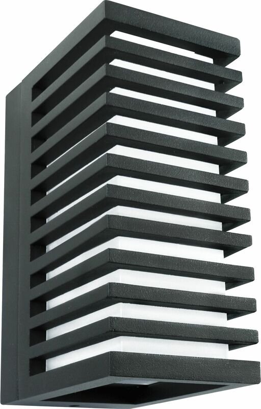 No Brand - Led Wandleuchte Corona v IP65 Wandlampe 4000K warmweiß, Alu schwarz