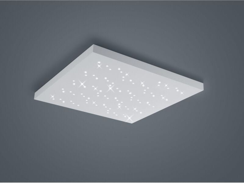 Iperbriko - Titus Quadratische Deckenleuchte Dimmbar Weiß 75x75 cm Trio Lighting