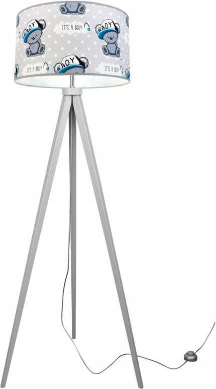 Loft Kinder-Dreifusslampe, Lampenschirm, Muster, Led