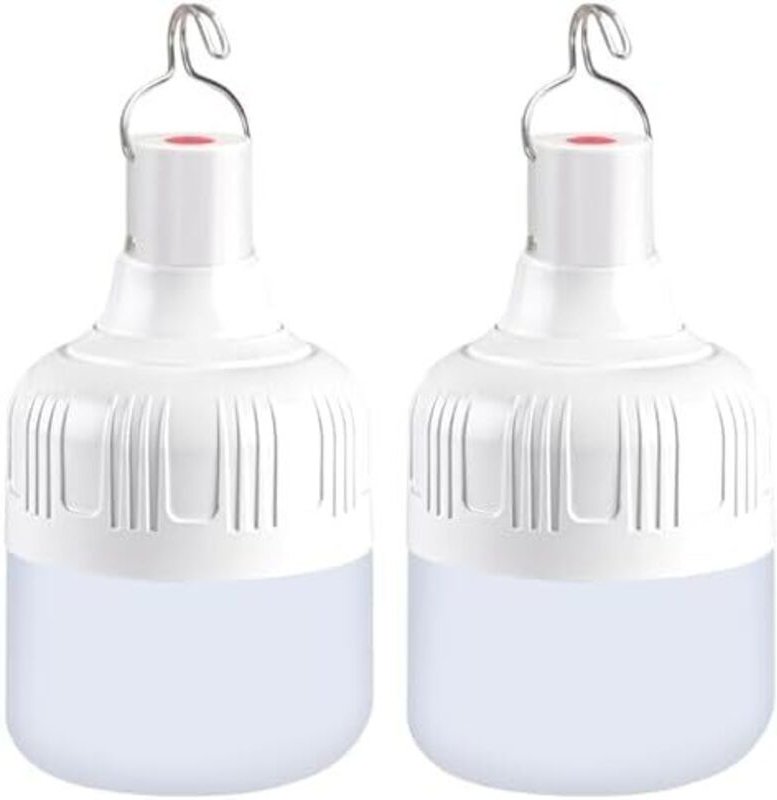 2 Stück LED Campinglampe, USB Wiederaufladbare Camping Licht, 3 Helligkeiten Leuchtmodi, Tragbare Zeltlampe zum Aufhänge...