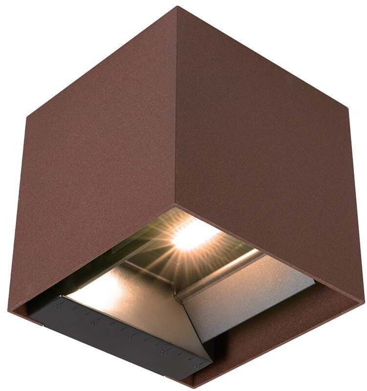 Solarleuchten - Solar-Wandleuchten Sensor - IP65 - Corten - 860 Lumen - 3000K