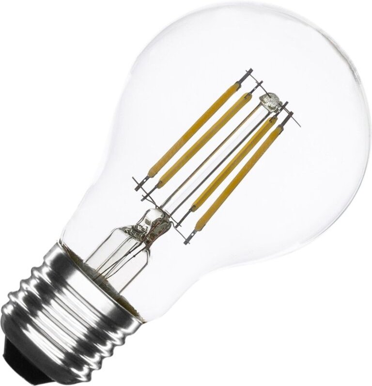 Efectoled - LED-Glühbirne Filament E27 6W 720 lm Dimmbar A60 No Flicker 4000K Neutralweiß