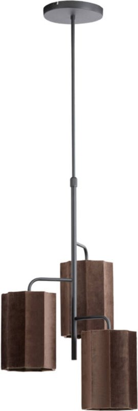 Hängeleuchte - Edisa - braun - metall - große - Light&living