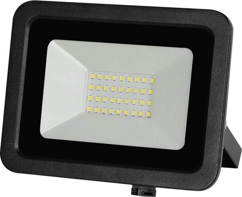 Schwarzer LED-Fluter 200–265 v ac, 30 w, 6000 k