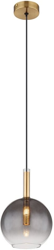 Pendellampe Hängelampe Esstischleuchte Rauchglas Wohnzimmerlampe h 120 cm