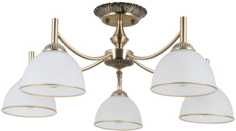 Hängelampe FENER 5 E27 Antikmessing ITALUX PND-40653-5-ABR-WH