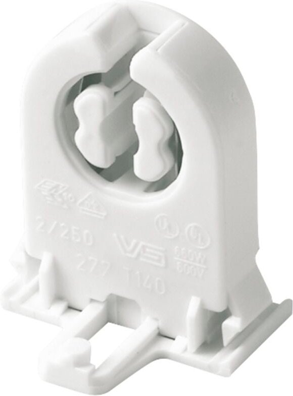 Portalampade x tube fluorescente g13 a scatto 02473