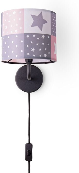 Paco Home - Nachttischlampe Kinderzimmer Tischleuchte Bunt Wandlampe Kinderzimmer Regenbogen Wandleuchte - Schwarz, Desi...