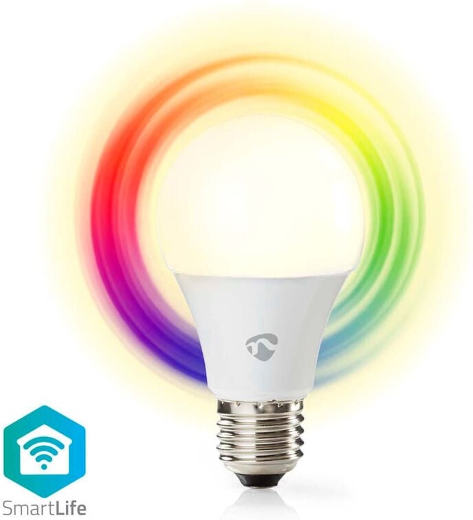 Smartlife full colour gluhbirne wi fi e27 806 lm 9 w rgb warm bis kaltwei 2700 - 6500 k android ios gluhbirne 1 stk