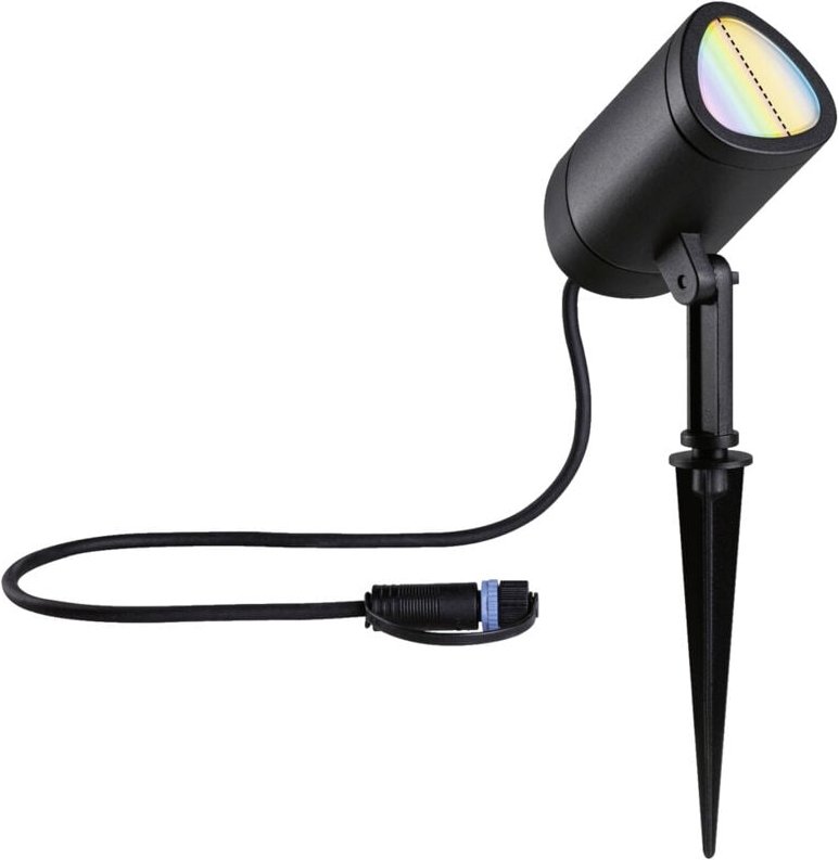 Paulmann 94849 Beleuchtungssystem Plug & Shine LED-Gartenstrahler LED 6.5 W RGBW Anthrazit
