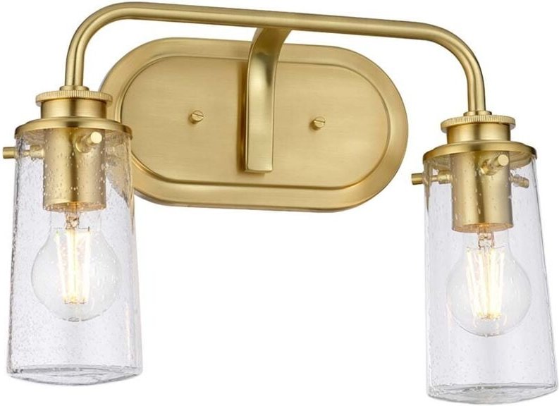 Wandleuchte Wandlampe Glaslampe Bad Feuchtraum IP44 2 flammig E27 b 37,4 cm