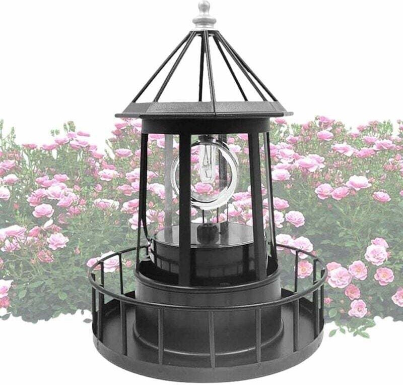 Thumbnail - Solar-Leuchtturm für den Garten – Leuchtturm-Dekorationen für den Hof, wasserdichtes, um 360 Grad drehbares LED-Licht, H...