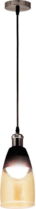 Decken Strahler Pendel Leuchte Hänge Lampe Design schwarz Glas champagner Beleuchtung Globo 15516