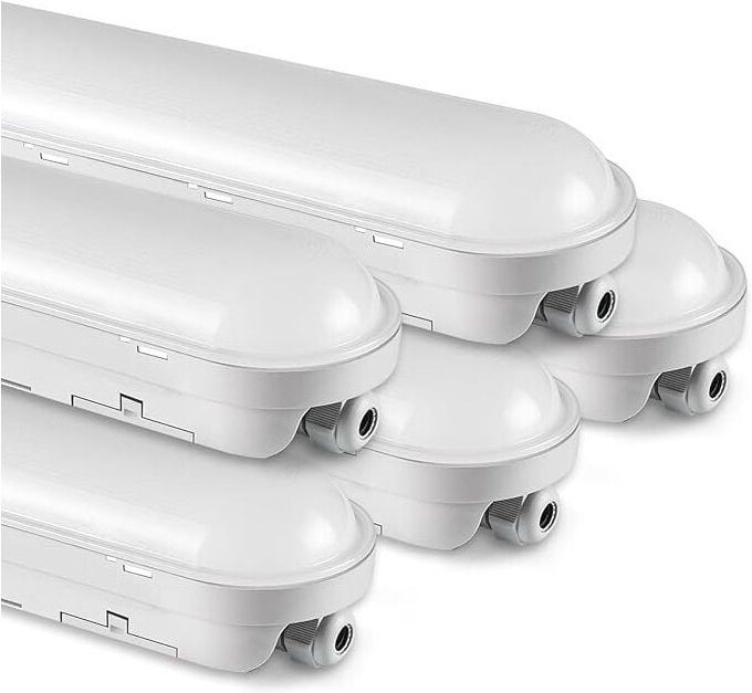 5Stück,Feuchtraumleuchte LED 120CM, 36W 4500LM LED Lampe Röhre, Verknüpfbar Werkstattlampe IP65 Wasserfest LED Leuchtsto...