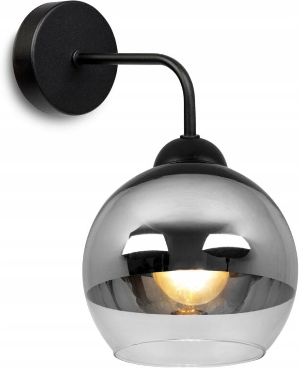 Elegante Wandleuchte, Glas, Chromlampe, Led