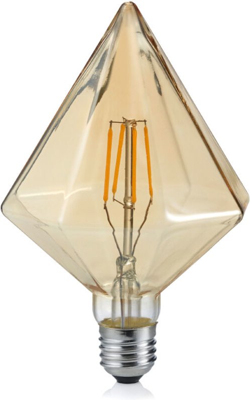 Trio - E27 Filament led - 4 Watt, 140 Lumen, warmweiß, Ø11,5cm - nicht dimmbar, amber