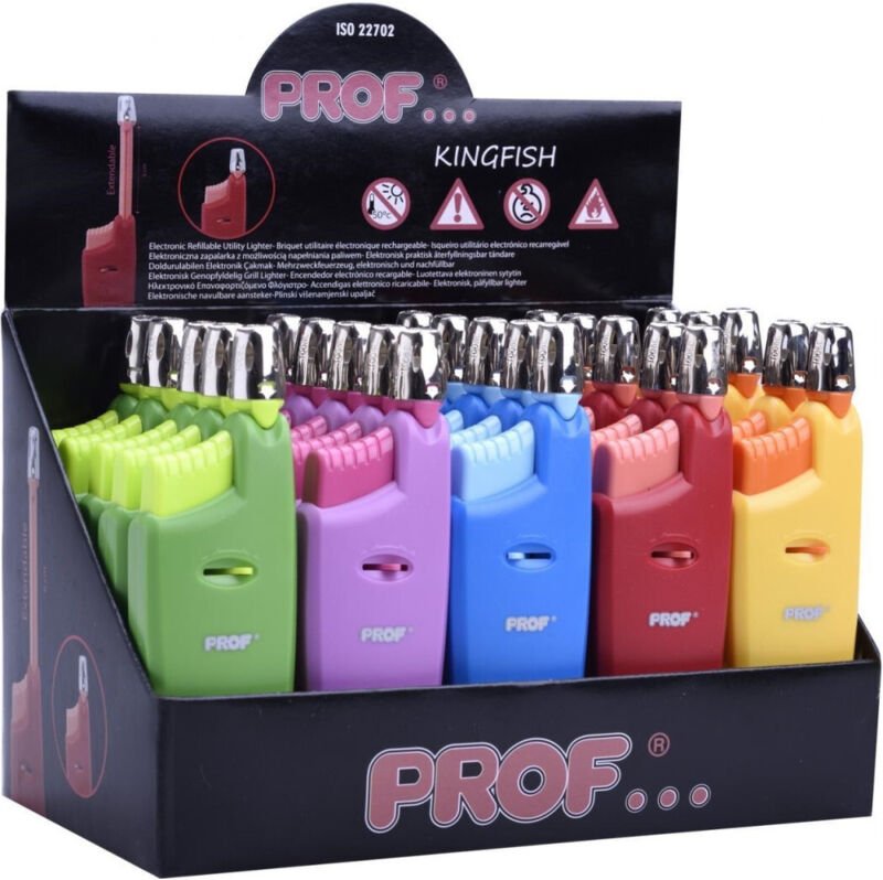 Trade Shop Traesio - Trade Shop - set 25 pezzini accendini gas kingfish trendy color cuisine fornellen -