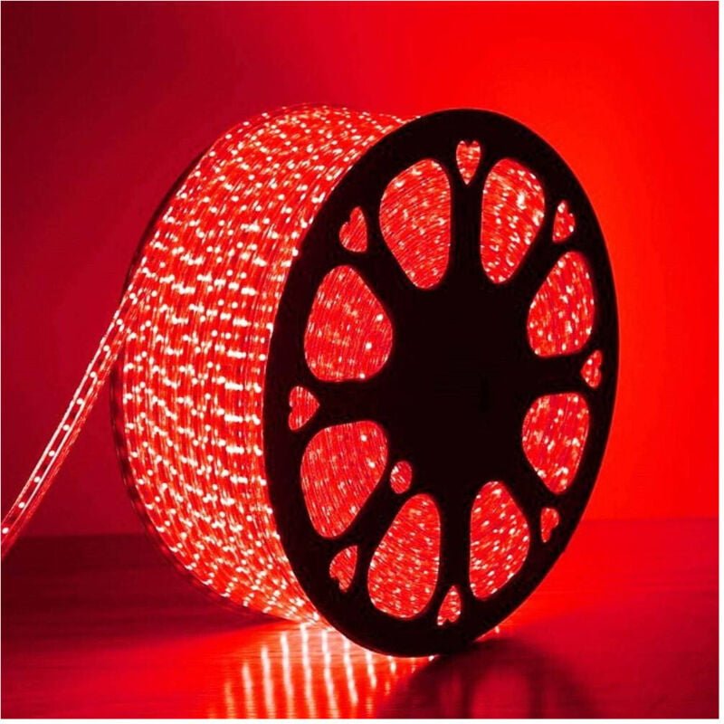 Thumbnail - Trade Shop - striscia led luminosa flessibile 100MT luce rossa 5050 220V external illuminierung -